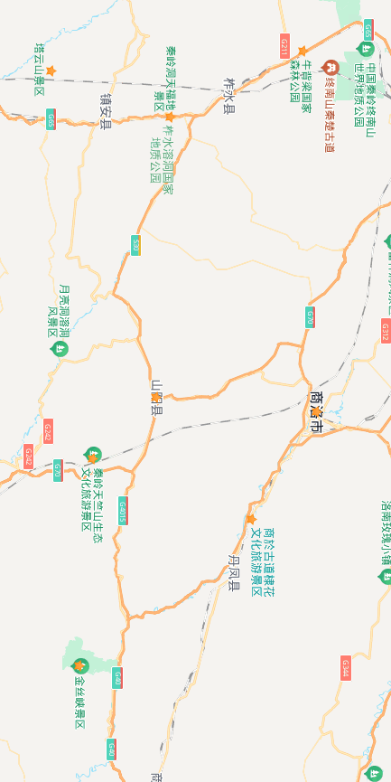 商洛6天5晚路线图